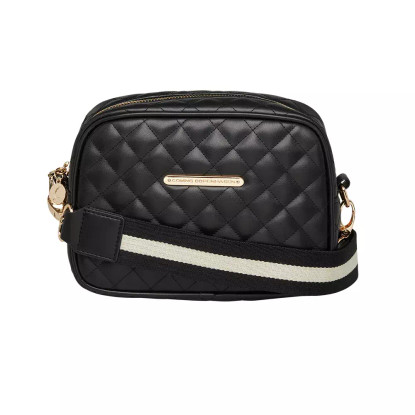 Linnea Harlequin Crossbody Bag , musta