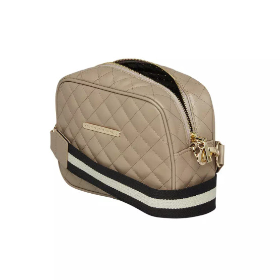 Linnea Harlequin Crossbody Bag , taupe