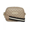 Linnea Harlequin Crossbody Bag , taupe