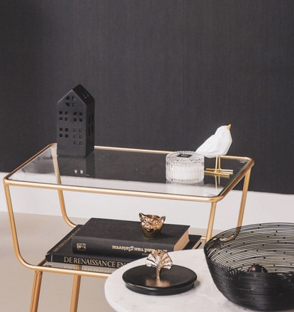 Musta tuikkulyhty 15 cm