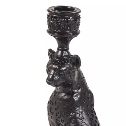 Leopard kynttilänjalka,  musta