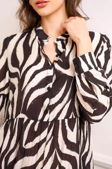 Diiva mekko Zebra kuviolla