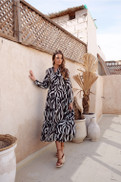Diiva mekko Zebra kuviolla