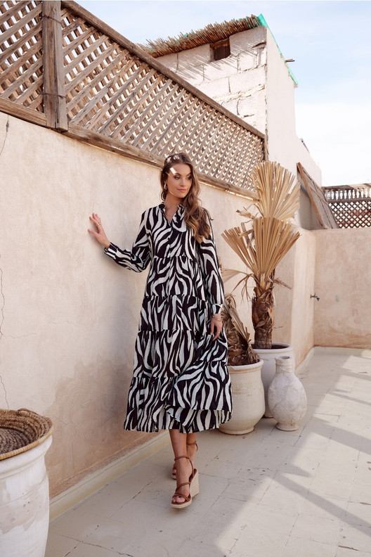 Diiva mekko Zebra kuviolla