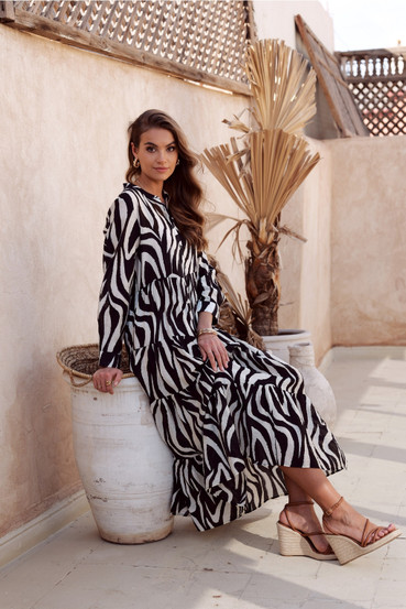 Diiva mekko Zebra kuviolla