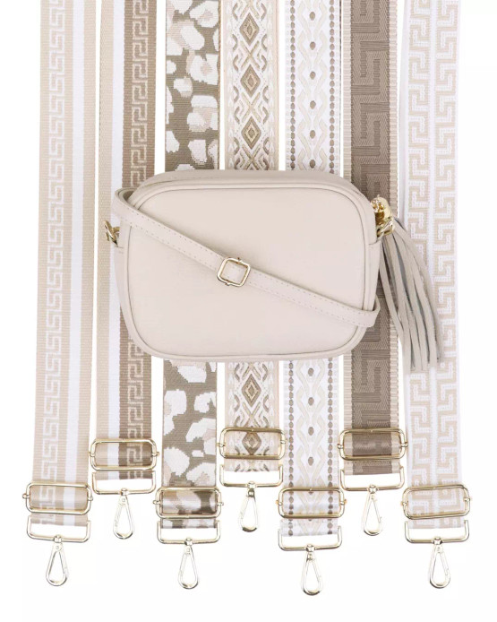 Crossbody-laukku,kerma