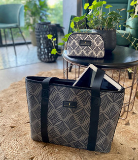 Laukku Danica Phoenix Palm, musta / beige