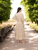 Bohemia  brodeerattu Eliisa puuvillamekko