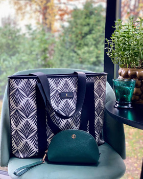 Laukku Danica Phoenix Palm, musta / beige