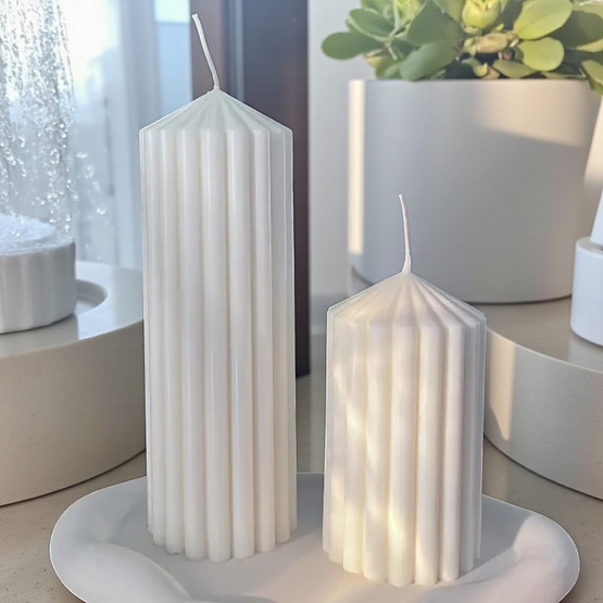  Kartiokynttilä 7,5 cm, leveys 5 cm