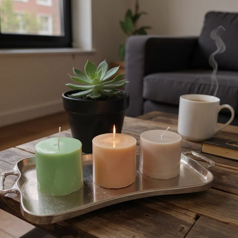 Pöytäkynttilä 7cm, omppu