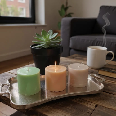 Pöytäkynttilä 7cm, omppu