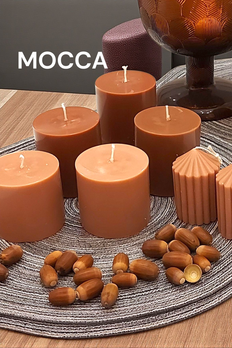 Pöytäkynttilä 7cm Mocca