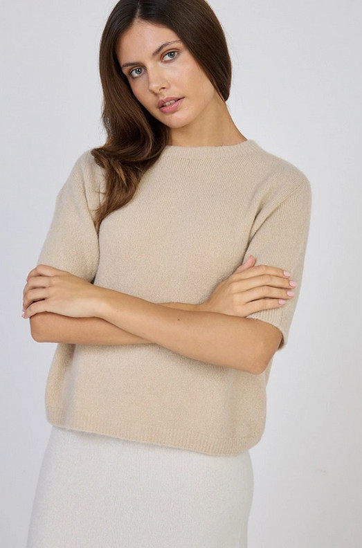 Lyhythihainen  babyalpakka neule 2 väriä