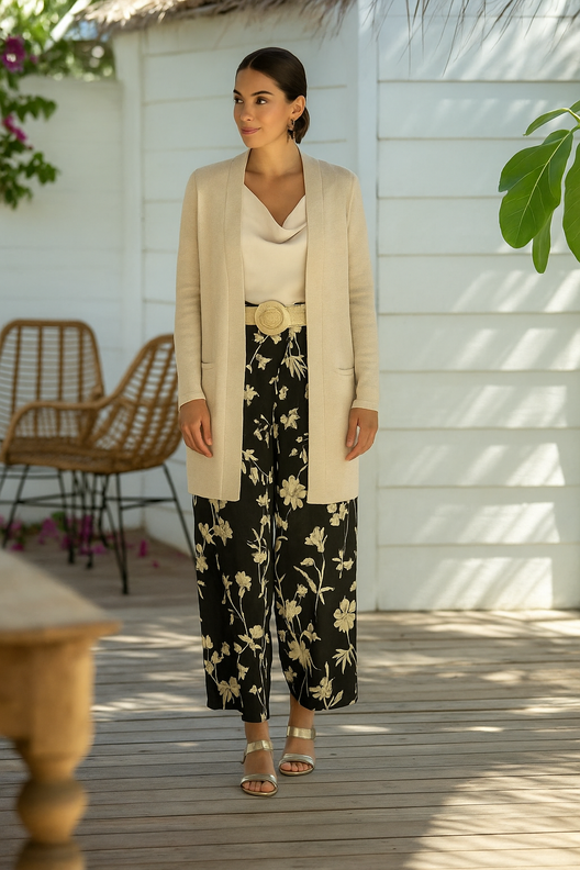 Viskoosi kukkahousut Kiara