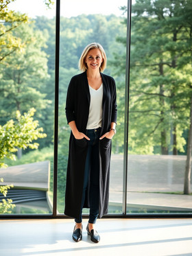 Pitkä neuletakki Iiris