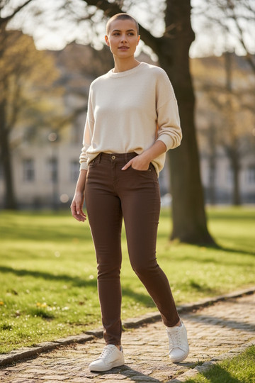 Jennifer farkut, ruskea, Feminine fit