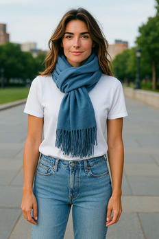 Cashmere Sensation huivi, jeans 