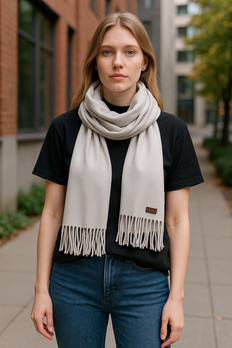   Cashmere Sensation huivi, vaaleanharmaa