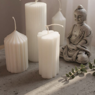 Aventuriini kukkakynttilä 12*4cm