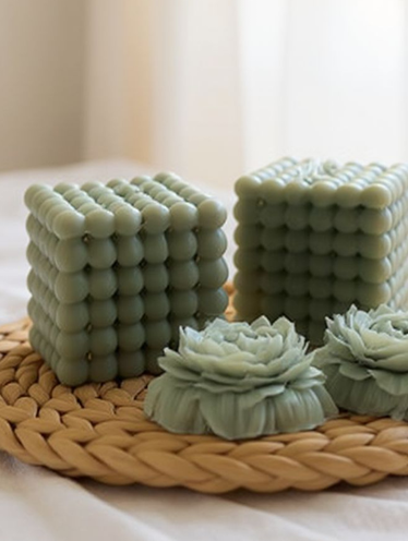  Pöytäkynttilä havukuplat 2 sydänlankaa