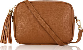 Crossbody-laukku,vaalea ruskea