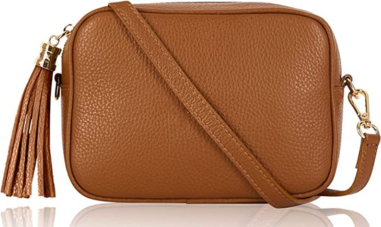 Crossbody-laukku,vaalea ruskea