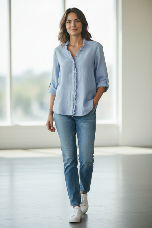 Lea Pellavapaita vaaleansininen