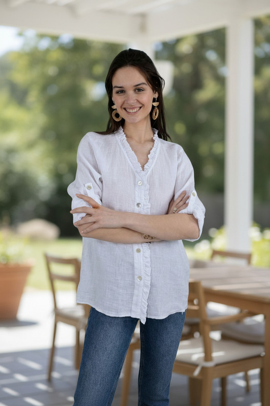 Lea pellavapaita valkoinen