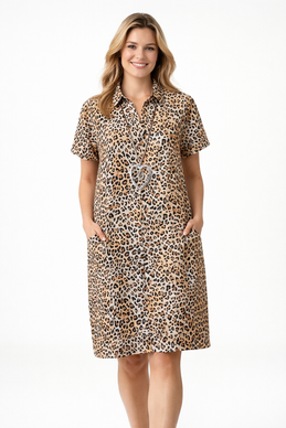 Leopardikuosinen mekko