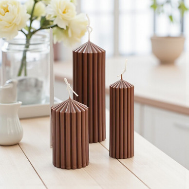  Kartiokynttilä 12 cm, leveys 5 cm