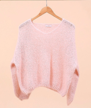  Mohair neulepusero Rosa