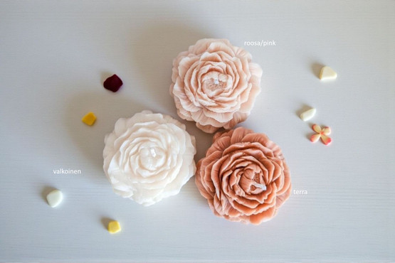 Pioni kukkakynttilät 3 kpl /pkt