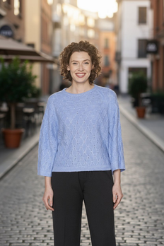 Blue Saana, neulepusero vajaamittaisella hihalla