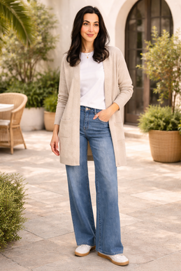 Lisbeth Neultakki vaalea beige