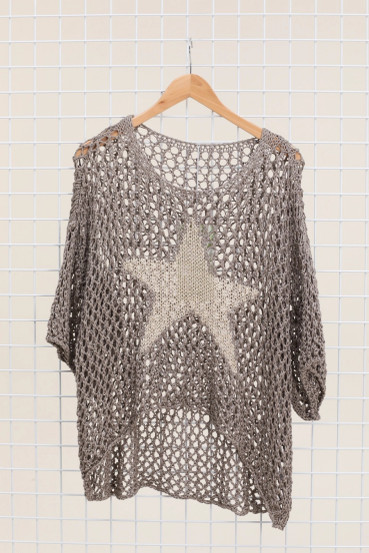 Ilmeen viimeistelevä verkkoneule tähtikuviolla