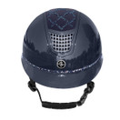 FP Quantinum Spotlight Shiny Silver ratsastuskypärä, navy