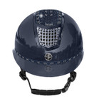 FP Quantinum EOS 2.0 Shiny ratsastuskypärä aurinkolipalla, sininen