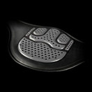 Acavallo Gel & PVC anatominen panssarivyö, musta ja ruskea