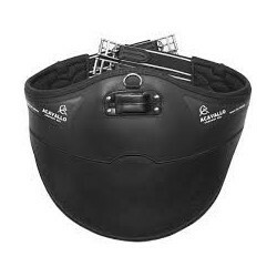 Acavallo Gel & PVC anatominen panssarivyö, musta ja ruskea