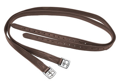 Jalustinremmit pehmeä nahka/nailon ruskea