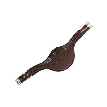 Acavallo Gel & PVC anatominen panssarivyö, musta ja ruskea