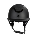 Caracas ratsastuskypärä mips, sileä musta kimalteella