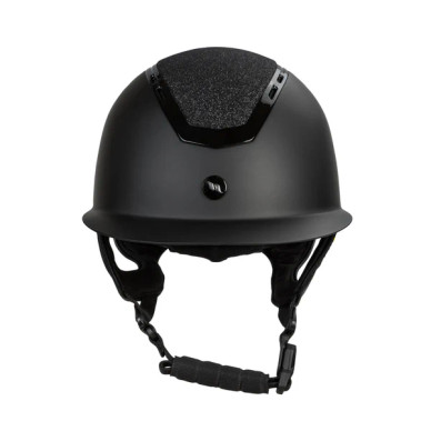 Caracas ratsastuskypärä mips, sileä musta kimalteella