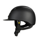 Caracas ratsastuskypärä mips, sileä musta kimalteella