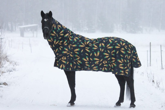 Carrot 150g toppaloimi 600D irrotettavalla kaulakappaleella, tummansininen