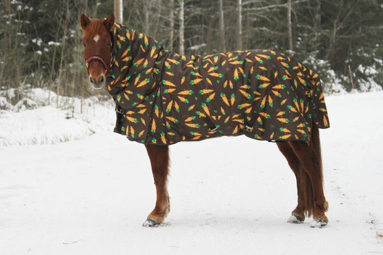 Carrot 150g toppaloimi 600D irrotettavalla kaulakappaleella, ruskea