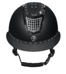 FP Quantinum EOS 2.0 Matt ratsastuskypärä aurinkolipalla, musta