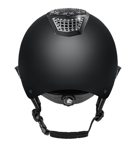 FP Quantinum EOS 2.0 Matt ratsastuskypärä aurinkolipalla, musta