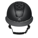 FP Quantinum Spotlight Matt Silver ratsastuskypärä, musta